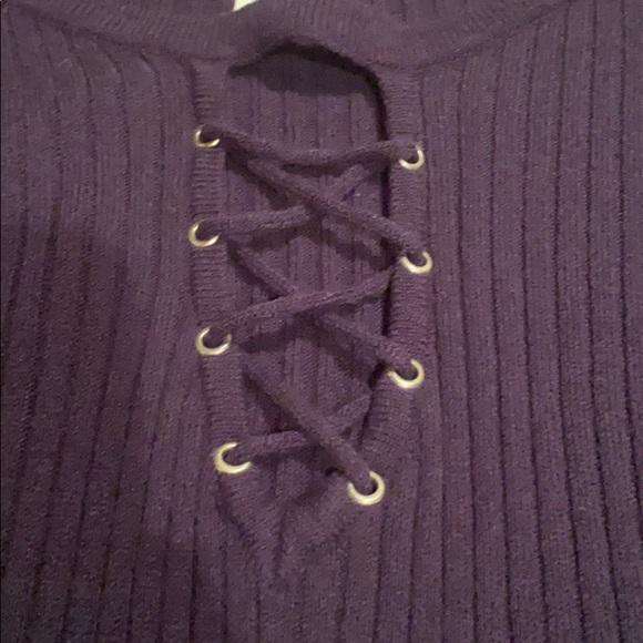 Plum sweater dress - Picture 3 of 5